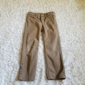 Wrangler size 6 boys tan jeans adjustable waist